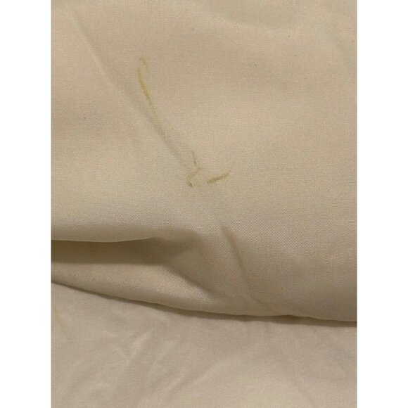 Vintage Old Navy Puffer Vest Women Medium White Nylon Chevron Green Blue Stripes - Picture 7 of 9